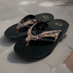 Reef Mens Fanning Flip Flop Real Tree Extra Sz 6
